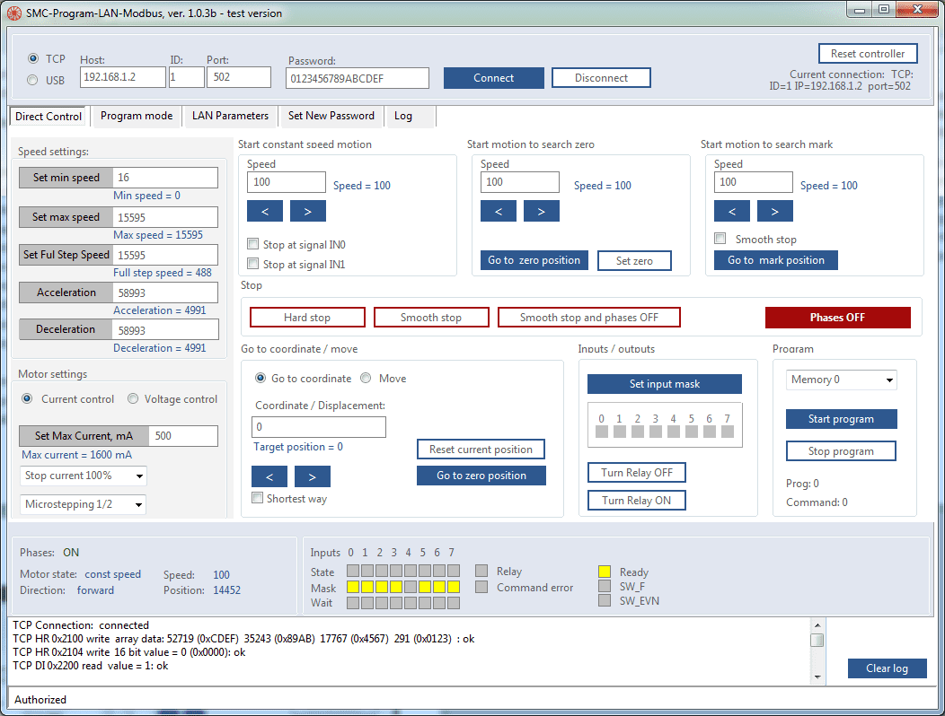 SMC-Program-LAN-Modbus