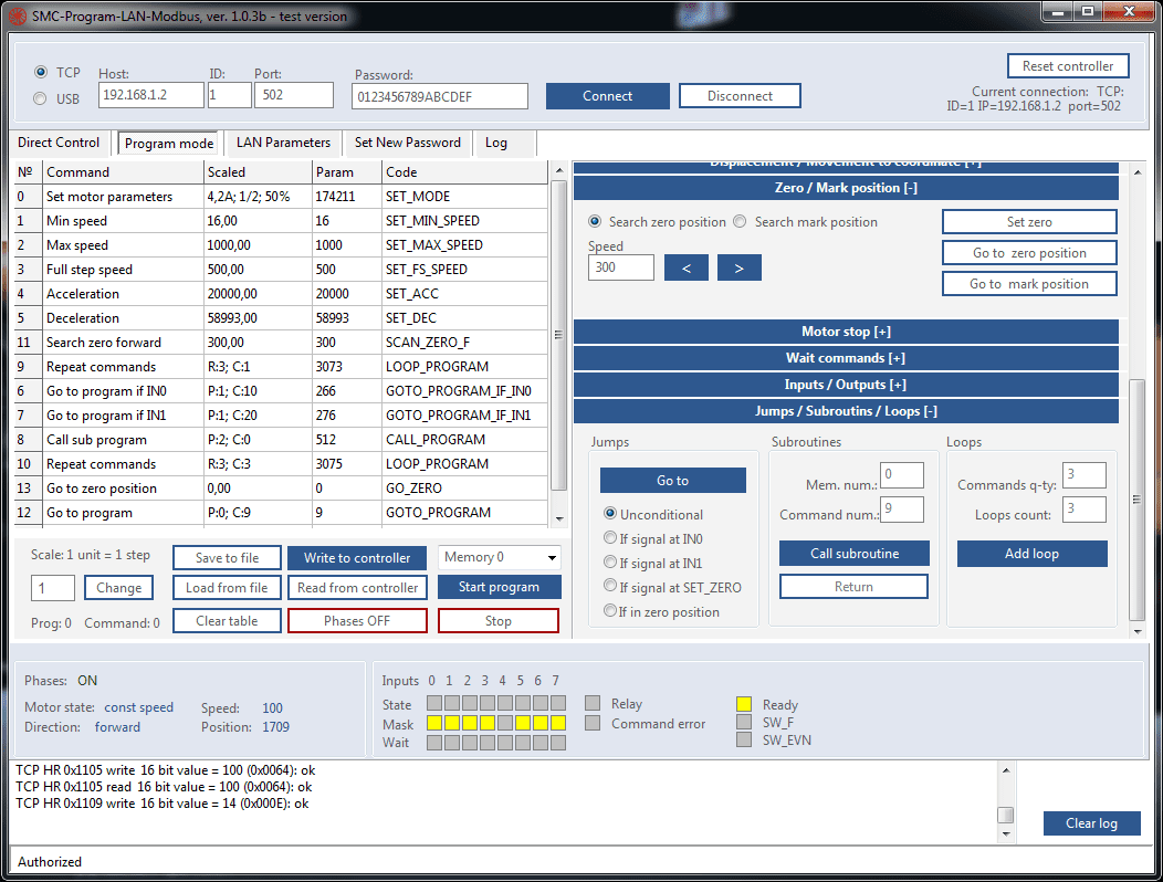 SMC-Program-LAN-Modbus