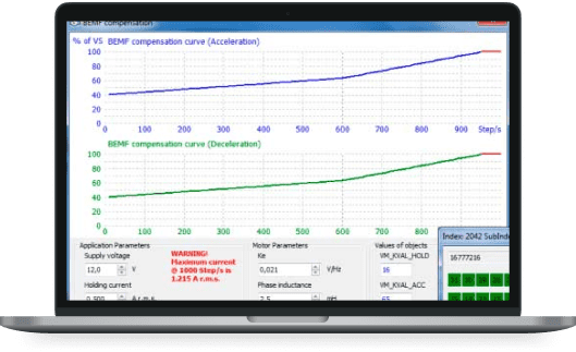 Software for stepper motor controller