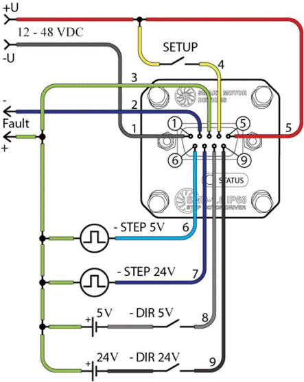 Connection diagram of integrated driver SMD-1.6mini